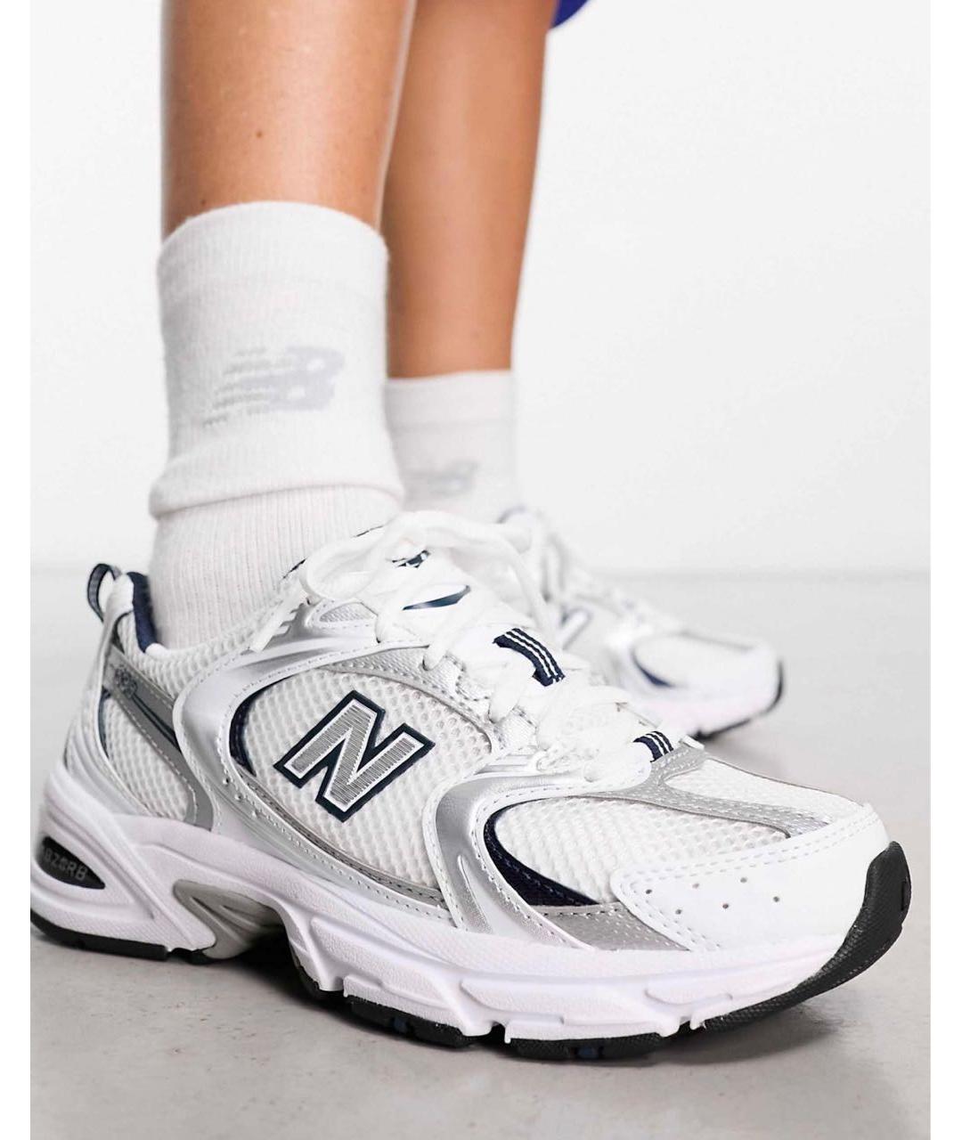 NEW BALANCE Белые низкие кроссовки / кеды, фото 4