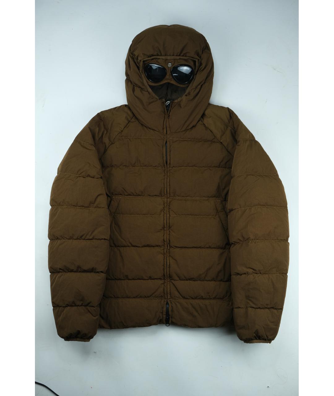 CP COMPANY Коричневая полиамидовая куртка, фото 4