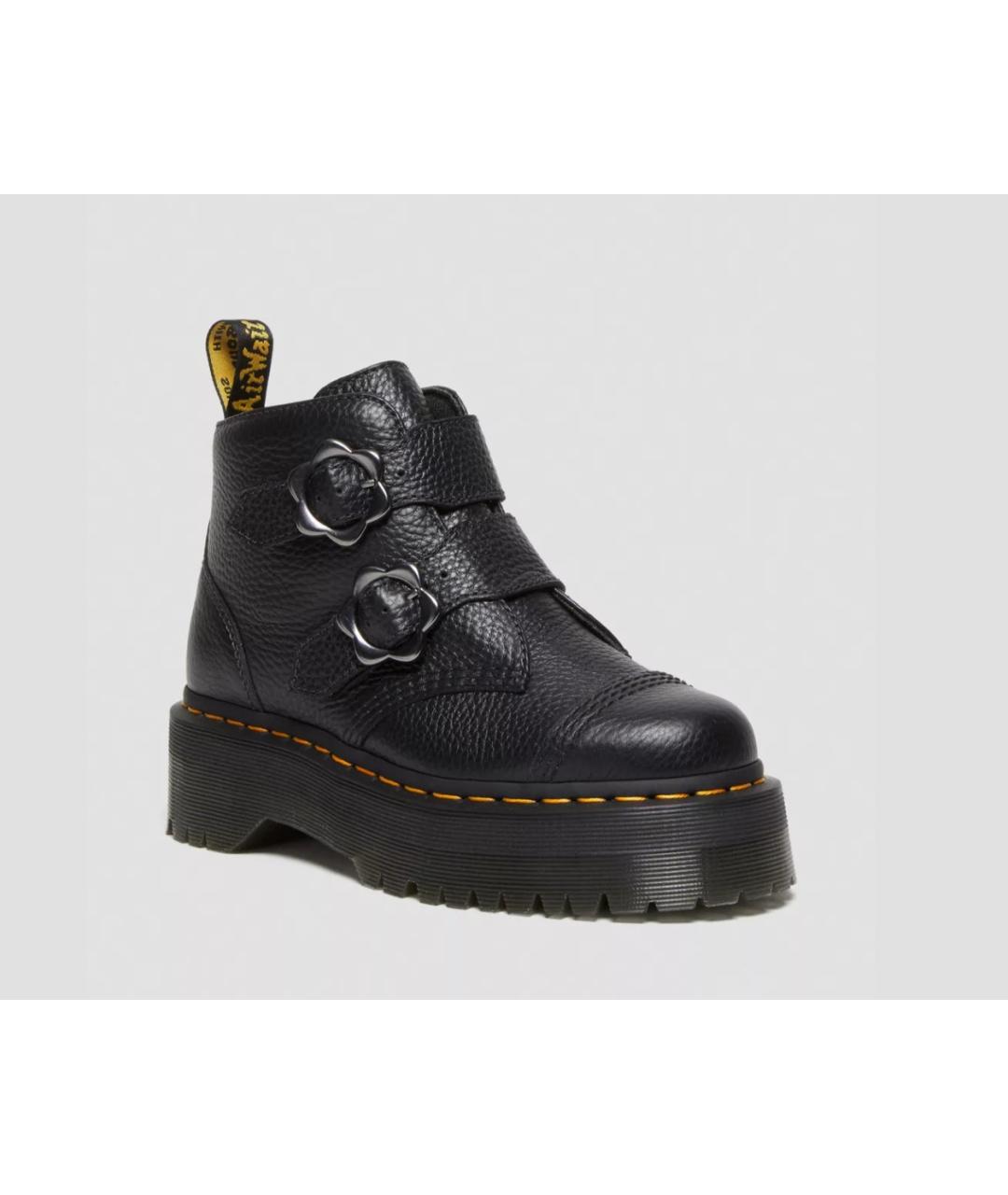 DR. MARTENS Черные кожаные ботинки, фото 9