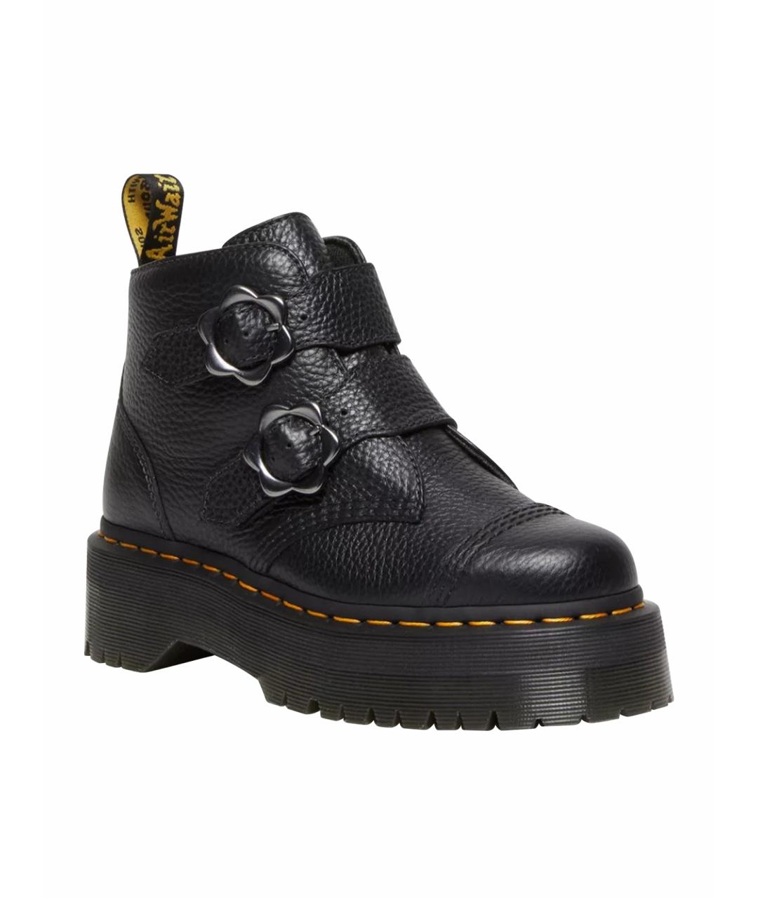 DR. MARTENS Черные кожаные ботинки, фото 1