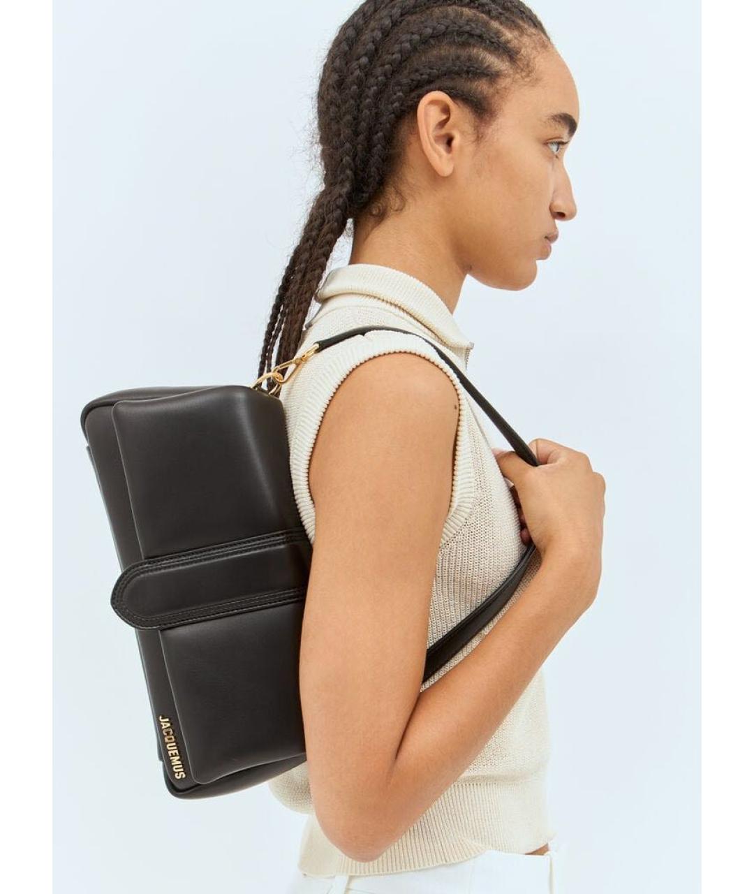 JACQUEMUS Кожаная сумка через плечо, фото 5