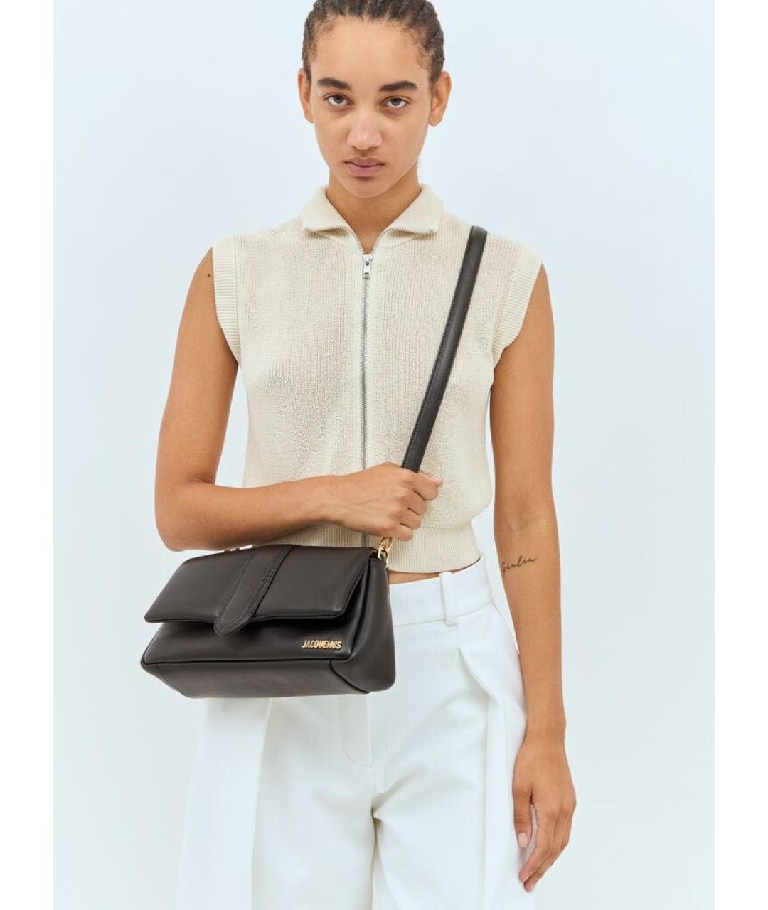 JACQUEMUS Кожаная сумка через плечо, фото 3