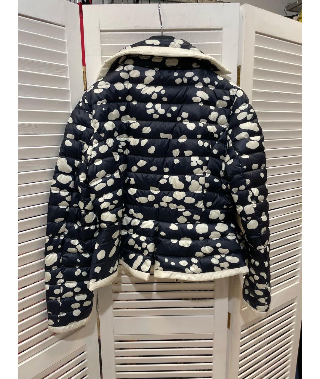 MONCLER Темно-синяя полиэстеровая куртка, фото 2