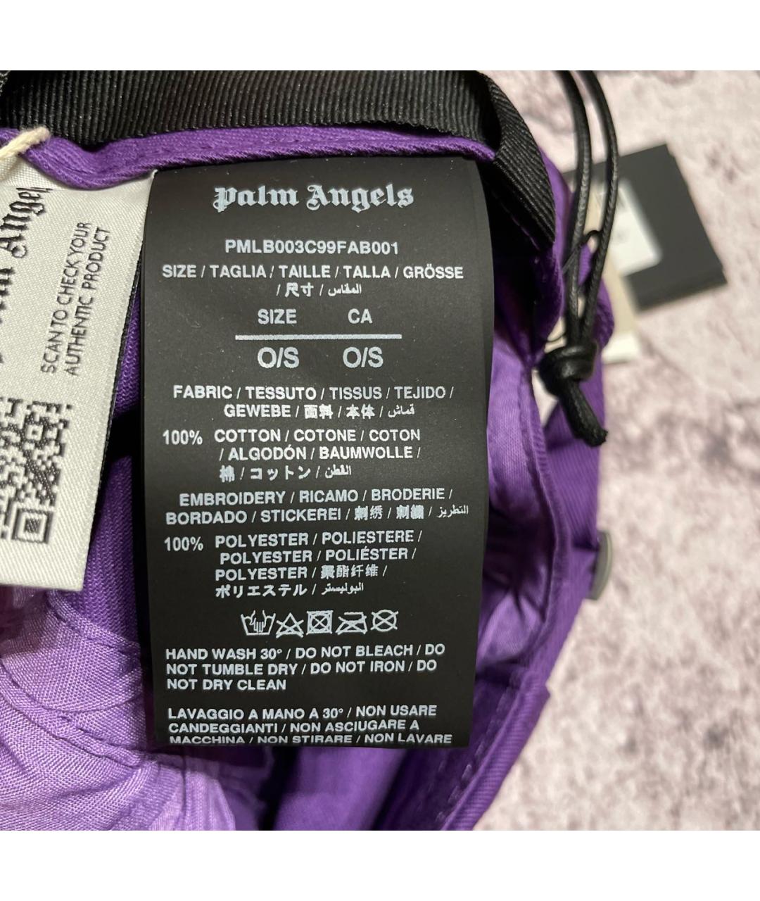 PALM ANGELS Фиолетовая кепка/бейсболка, фото 7