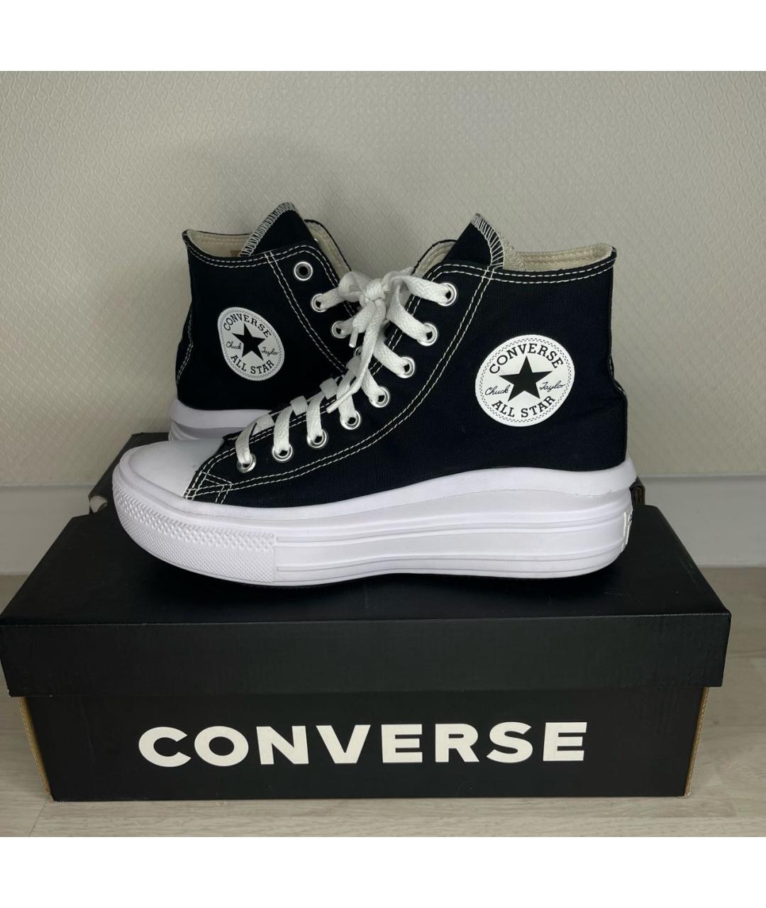 CONVERSE Черные кеды, фото 4