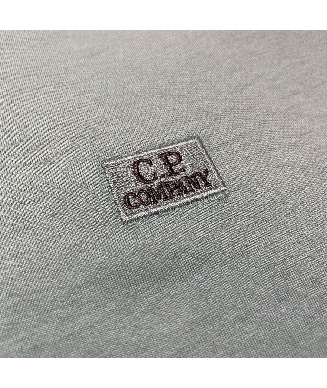 CP COMPANY Бирюзовая хлопковая футболка, фото 5