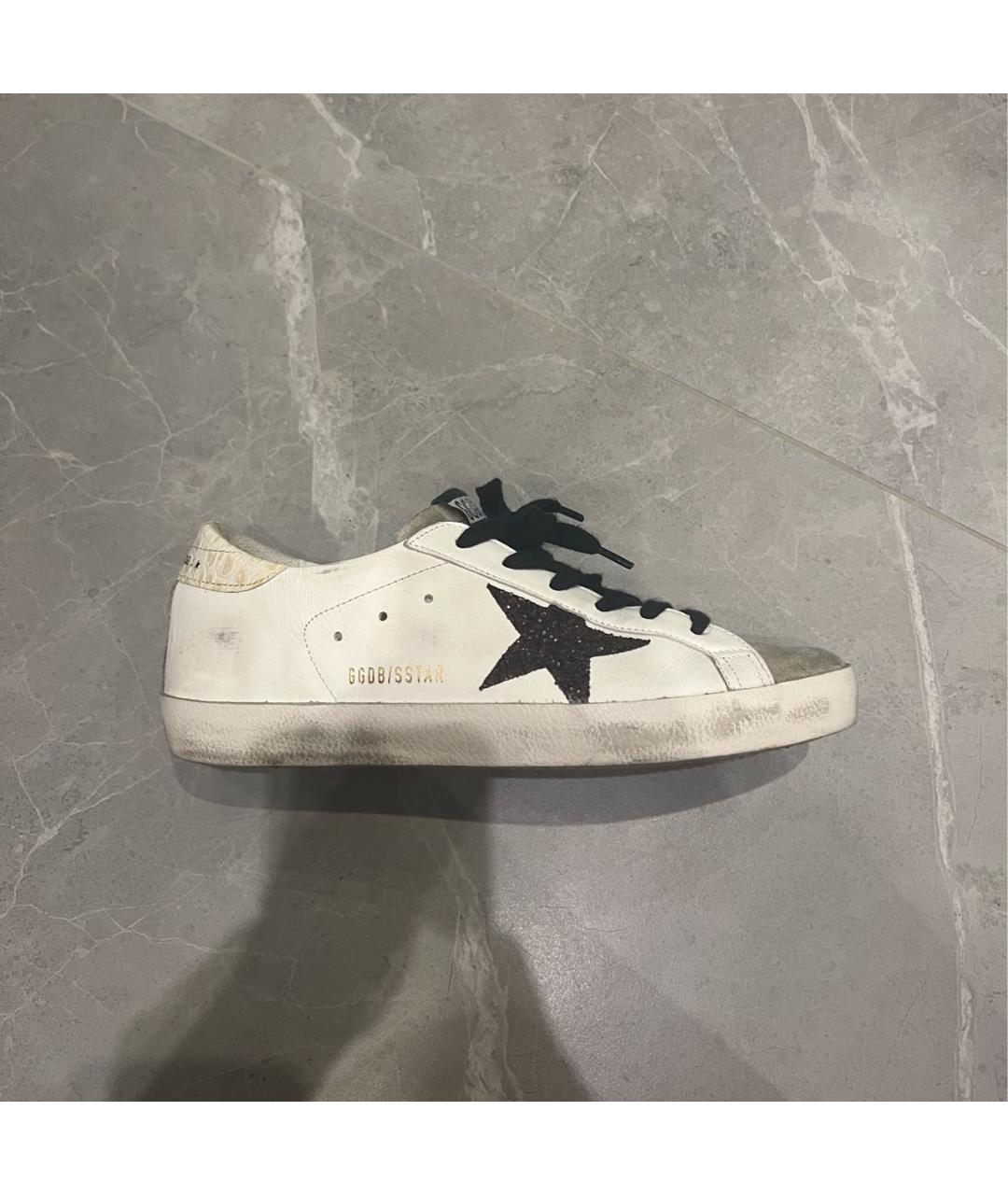 GOLDEN GOOSE DELUXE BRAND Белые кожаные кеды, фото 4