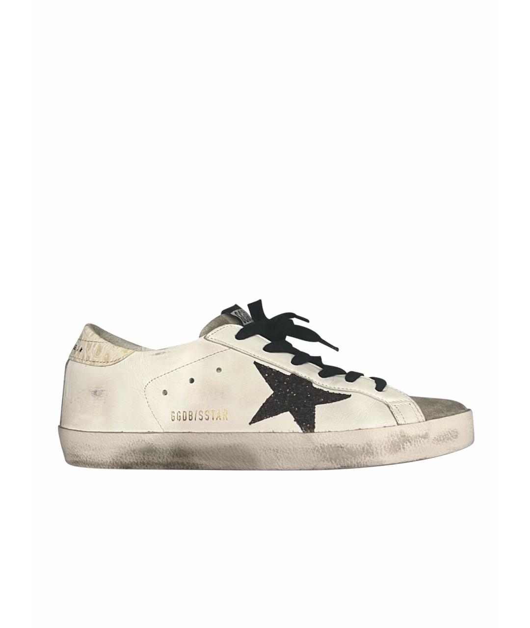 GOLDEN GOOSE DELUXE BRAND Белые кожаные кеды, фото 1