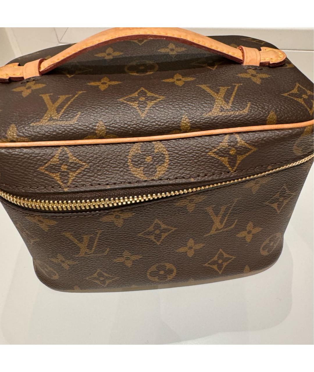 LOUIS VUITTON Коричневая косметичка, фото 5