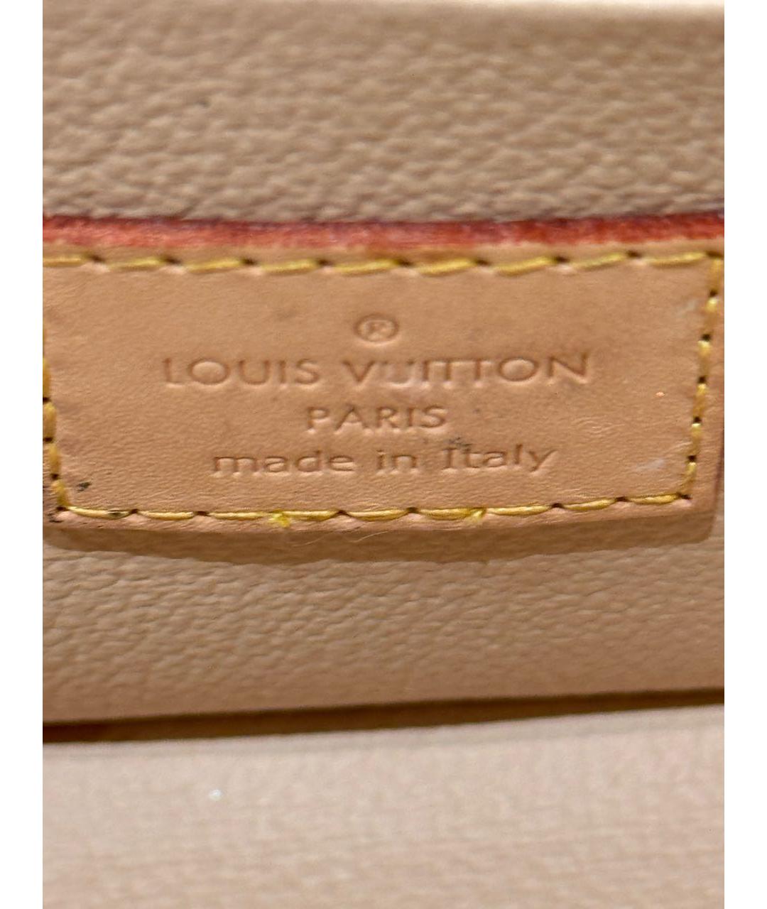 LOUIS VUITTON Коричневая косметичка, фото 4