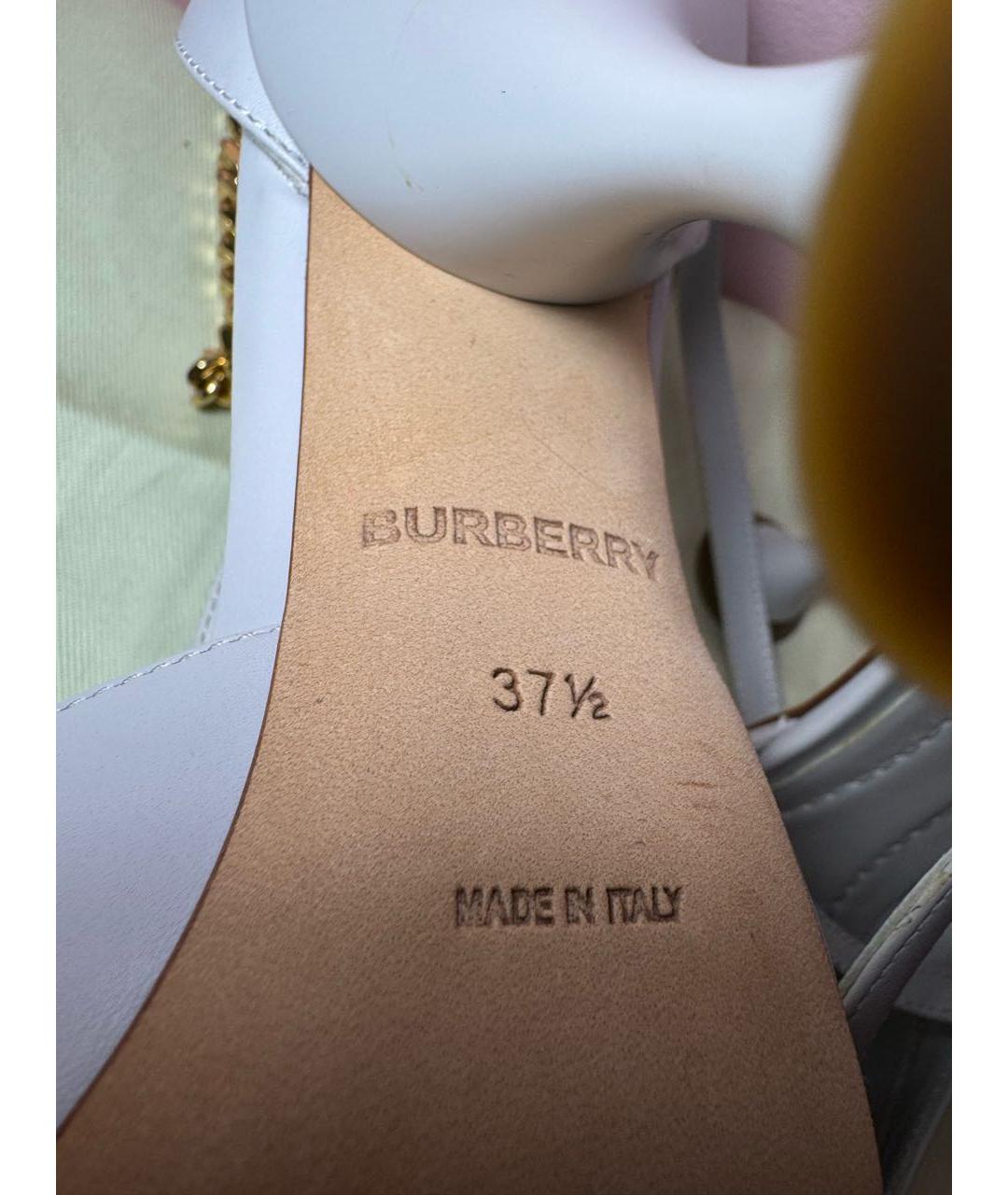 BURBERRY Серые кожаные туфли, фото 2