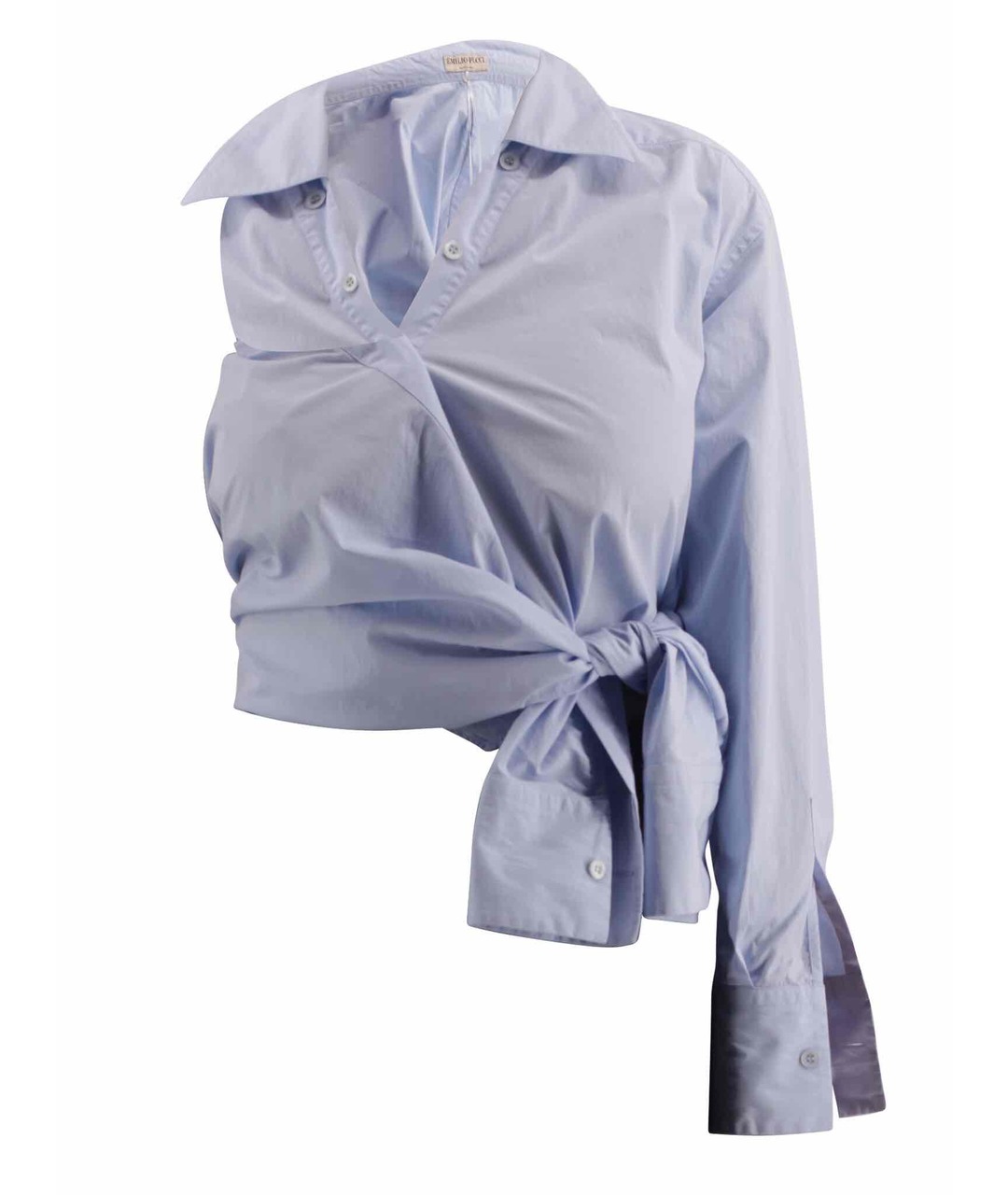EMILIO PUCCI Голубая хлопковая рубашка, фото 1