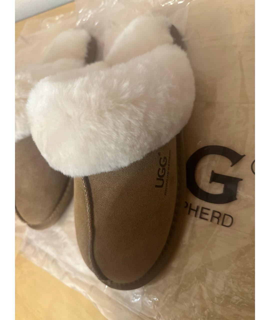 UGG AUSTRALIA Коричневые замшевые мокасины, фото 4