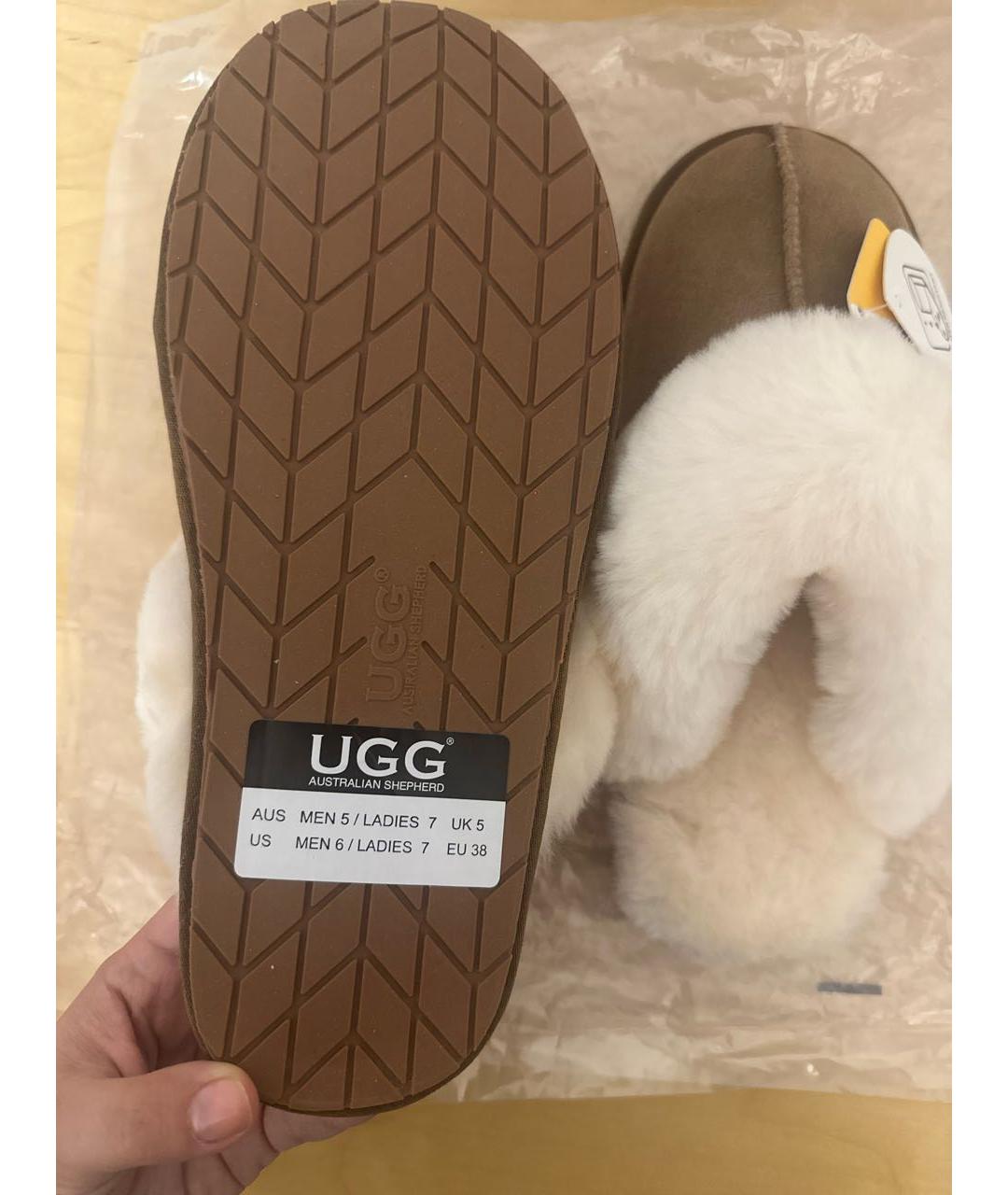 UGG AUSTRALIA Коричневые замшевые мокасины, фото 3