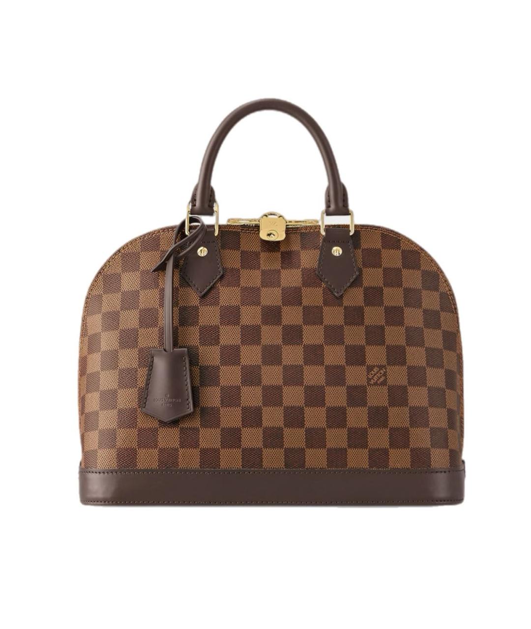 LOUIS VUITTON Коричневая сумка с короткими ручками, фото 1