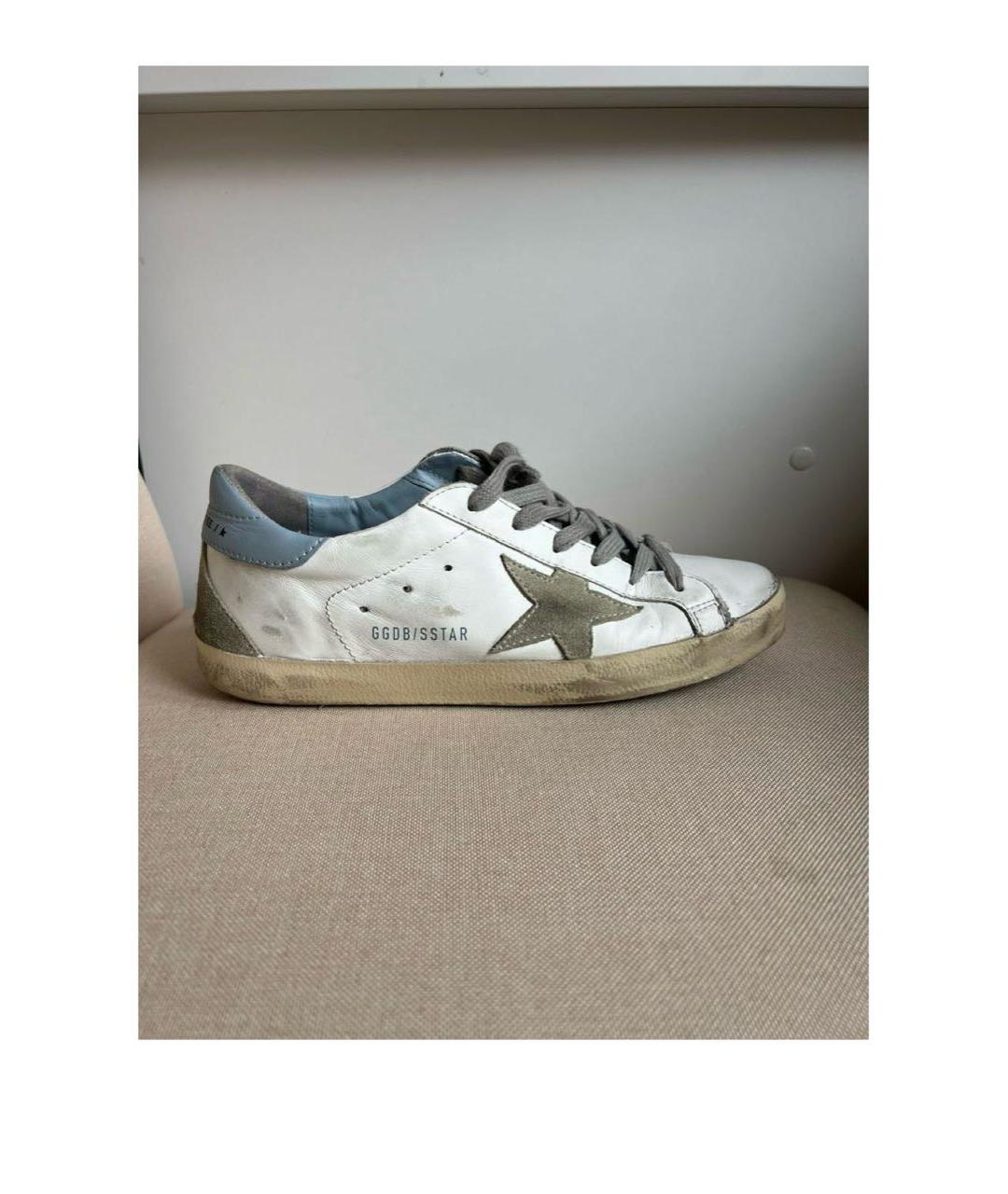 GOLDEN GOOSE DELUXE BRAND Белые кожаные кеды, фото 8