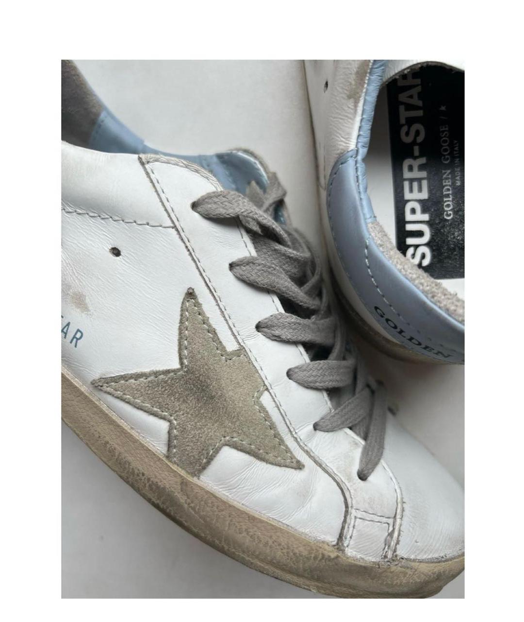 GOLDEN GOOSE DELUXE BRAND Белые кожаные кеды, фото 5