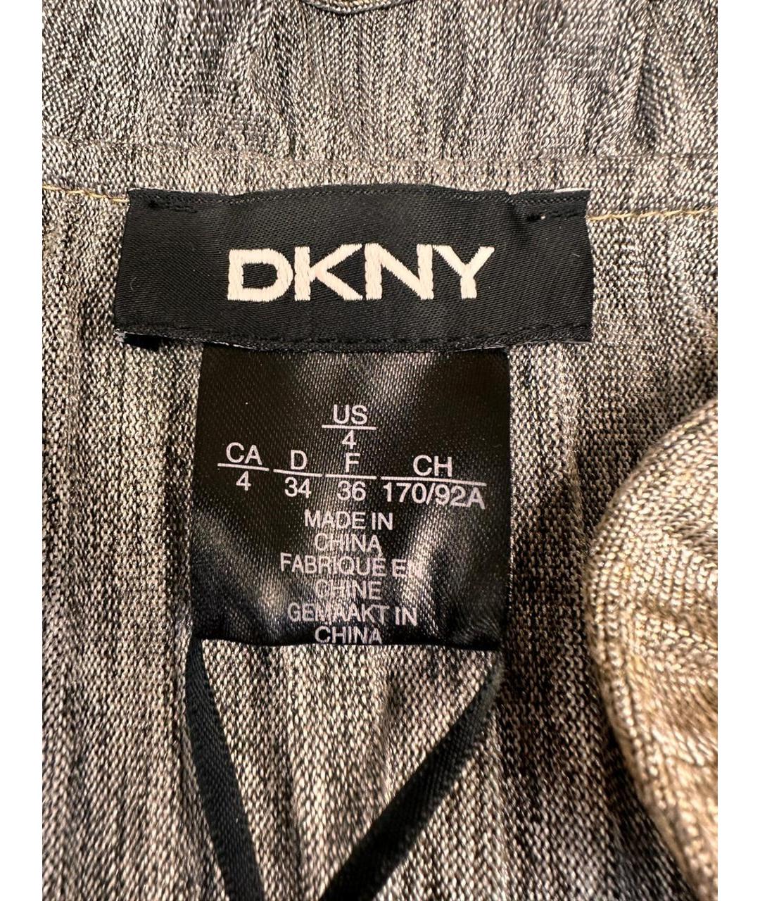 DKNY Золотое полиэстеровое повседневное платье, фото 5