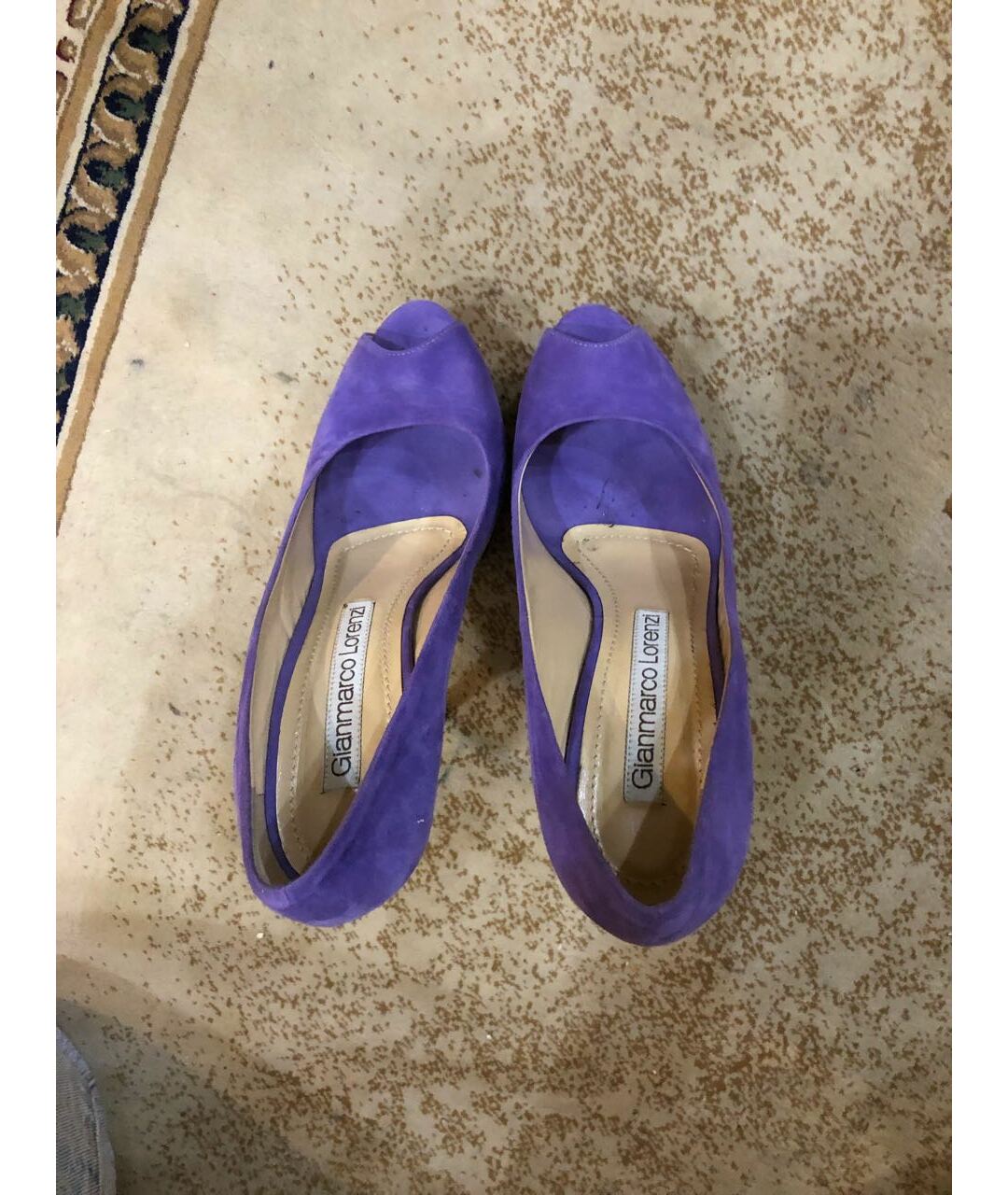 GIAN MARCO LORENZI Фиолетовые замшевые туфли, фото 3