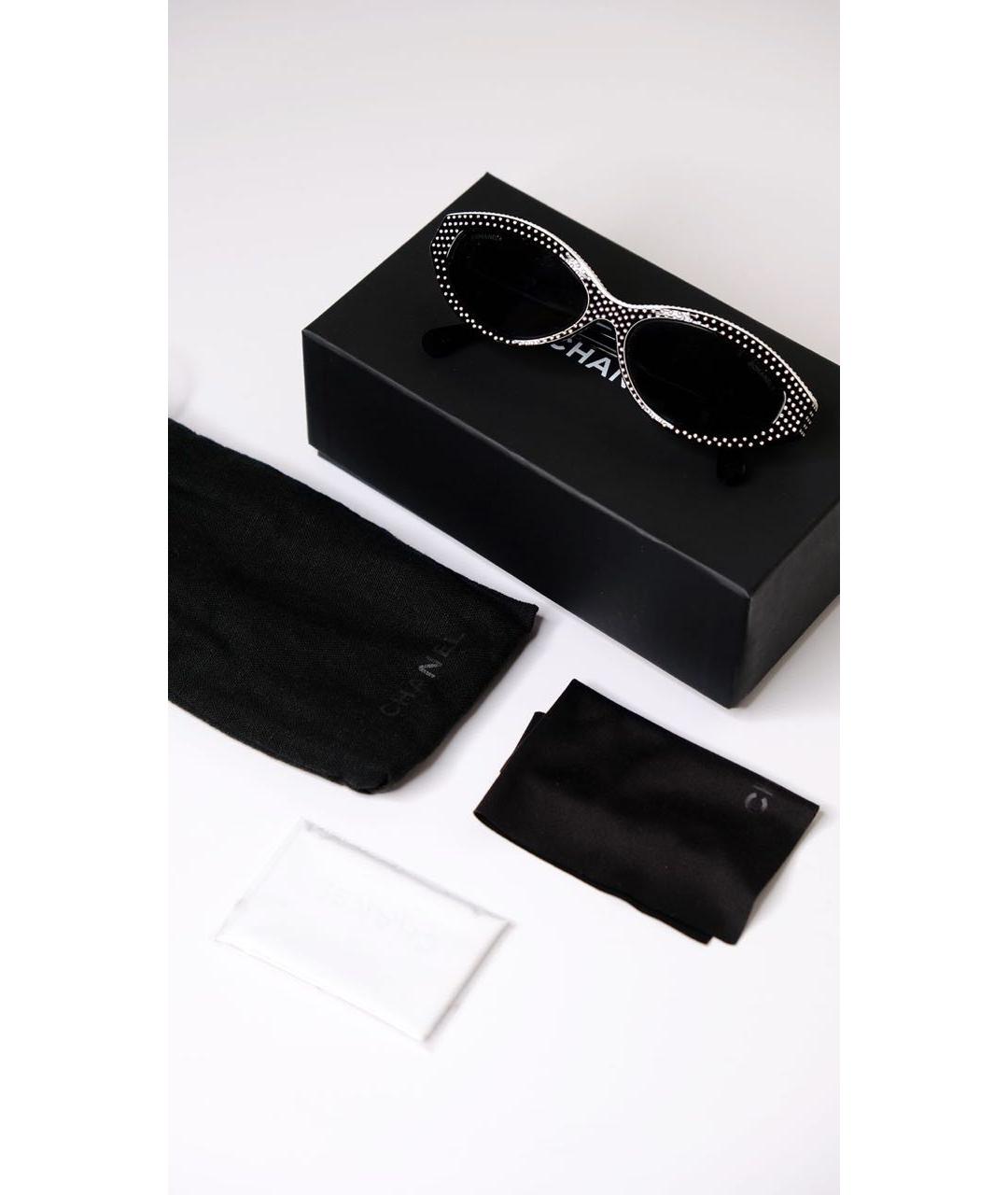 CHANEL Черные пластиковые солнцезащитные очки, фото 2