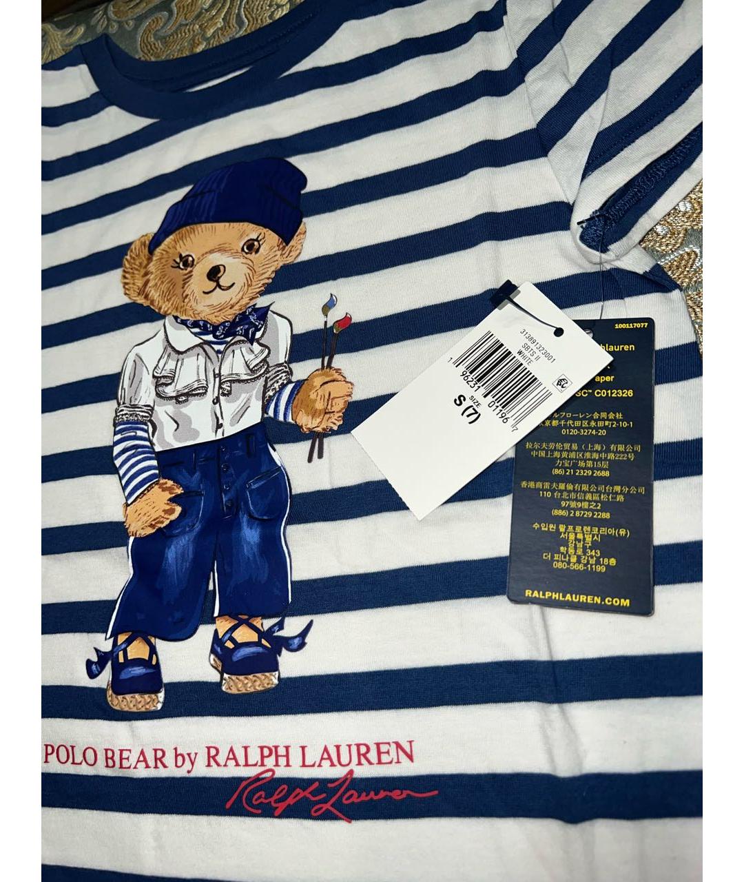 POLO RALPH LAUREN Белый хлопковый детская футболка / топ, фото 2