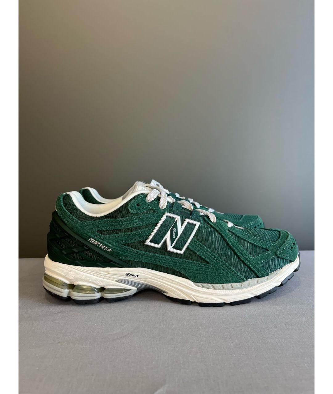 NEW BALANCE Зеленые текстильные низкие кроссовки / кеды, фото 6