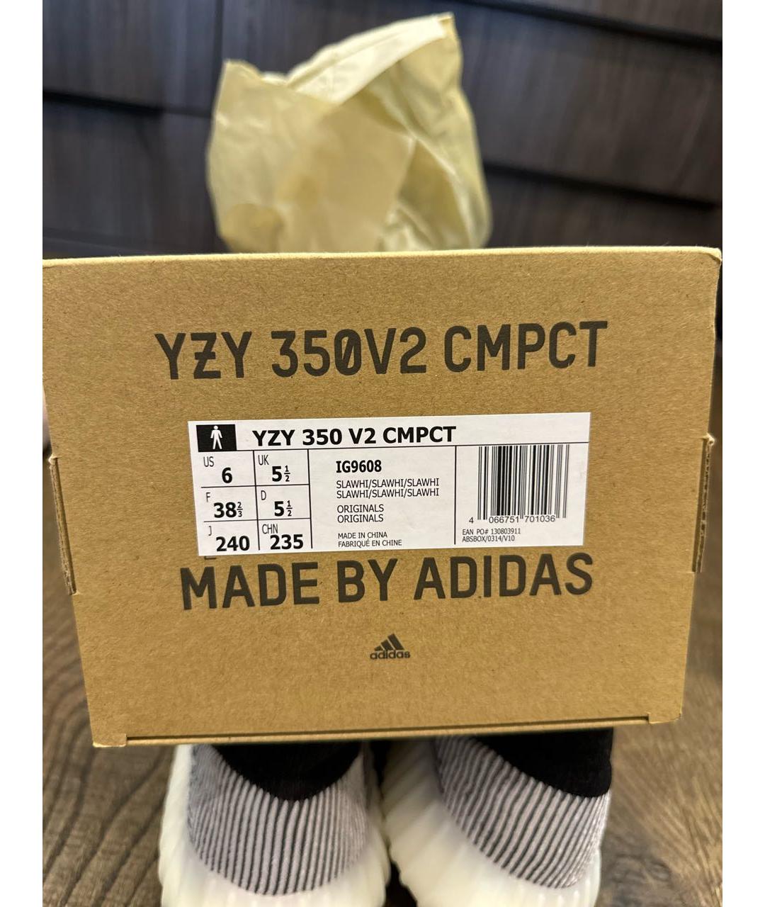 ADIDAS YEEZY Мульти текстильные кроссовки, фото 6