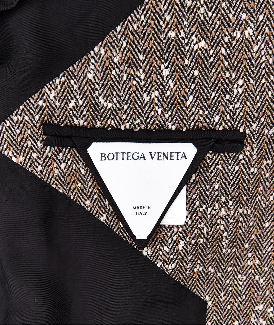 BOTTEGA VENETA Коричневый вискозный жакет/пиджак, фото 5