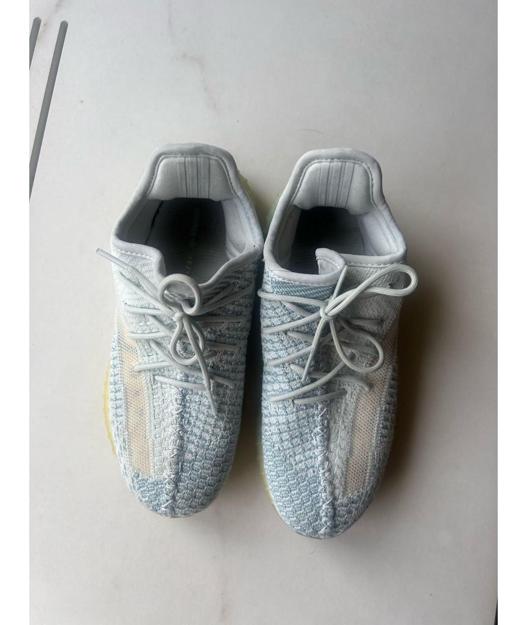 ADIDAS YEEZY Голубые синтетические кеды, фото 3