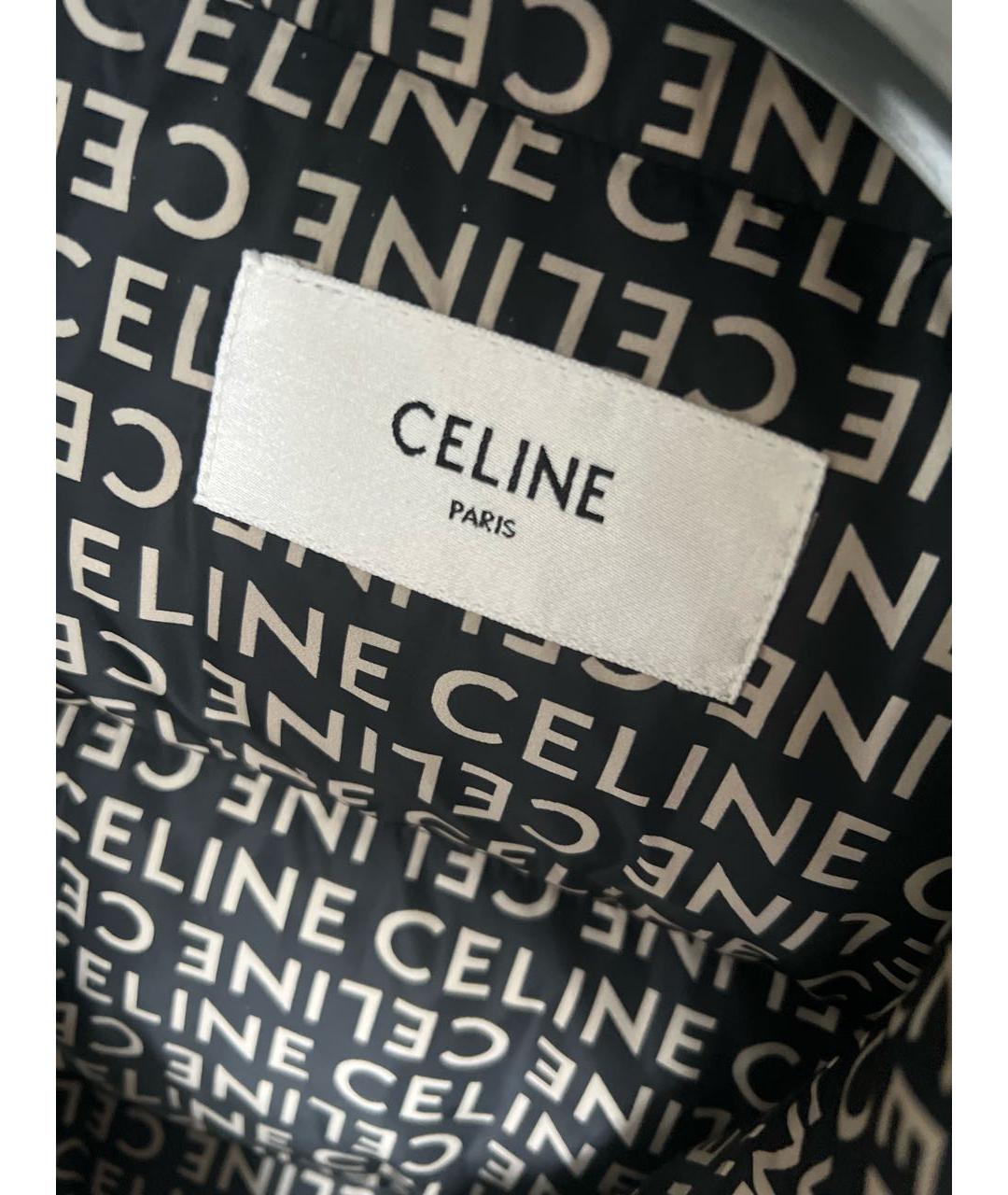 CELINE Черный синтетический жилет, фото 3