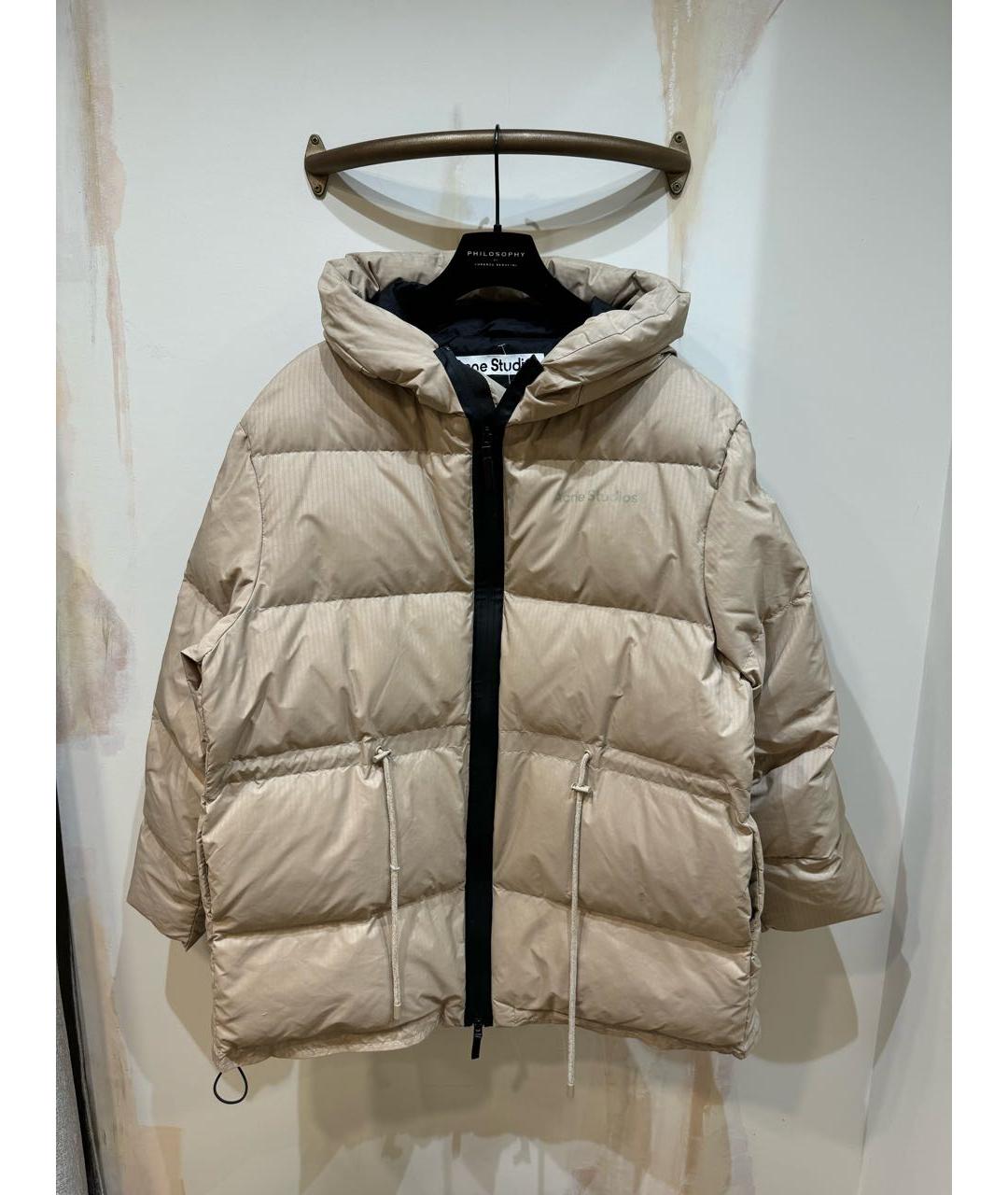 ACNE STUDIOS Бежевый пуховик, фото 3
