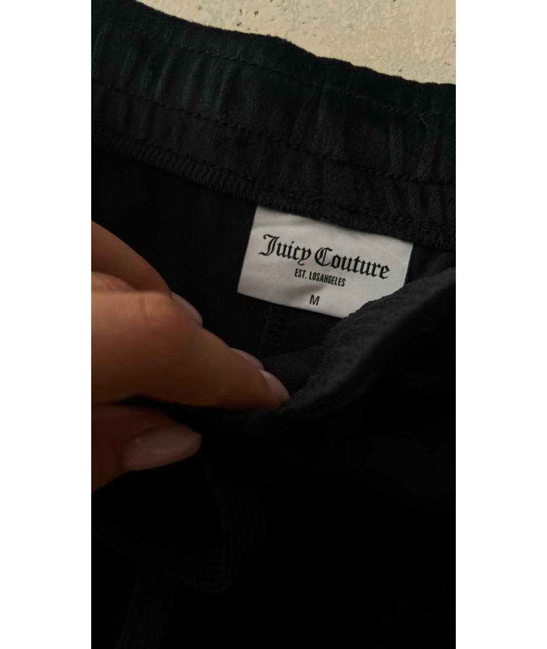 JUICY COUTURE Черные полиэстеровые шорты, фото 4