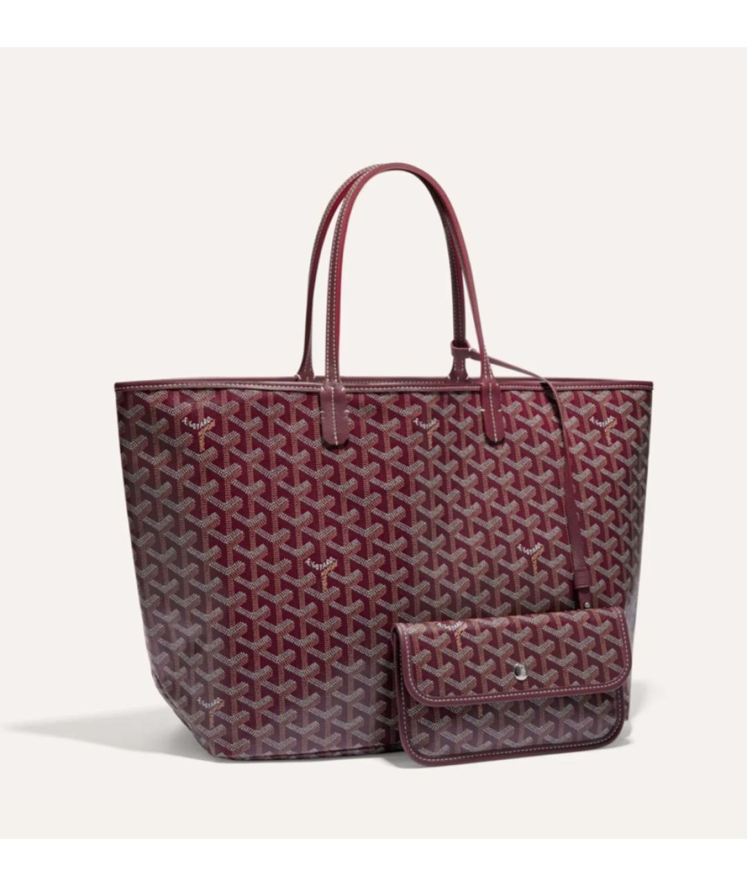 GOYARD Бордовая сумка тоут, фото 4