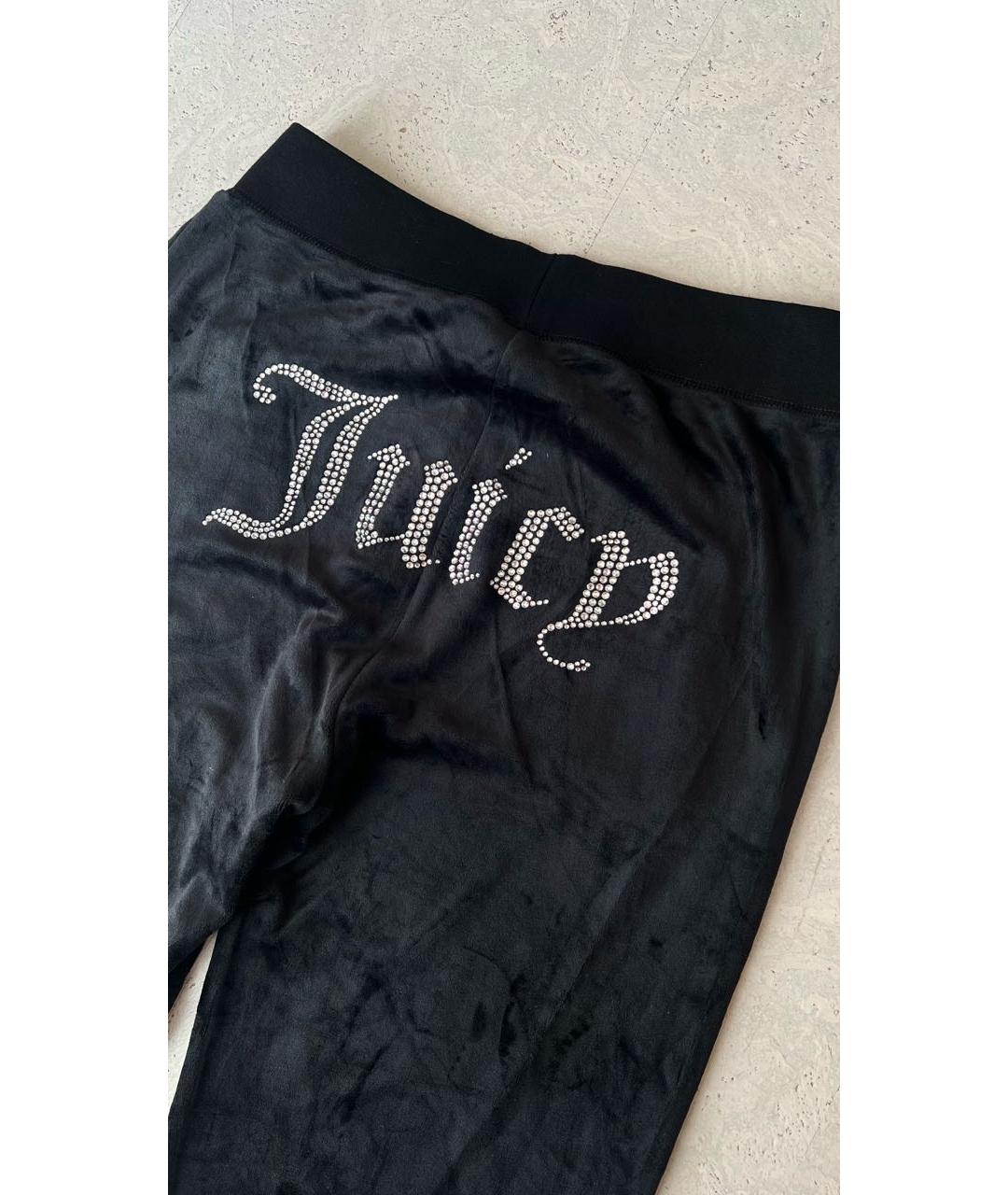 JUICY COUTURE Черные полиэстеровые спортивные брюки и шорты, фото 4