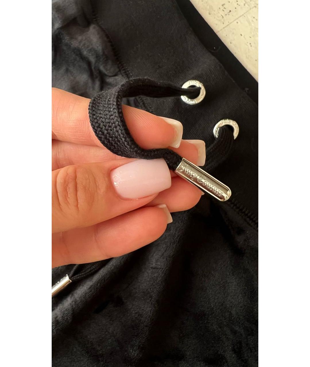 JUICY COUTURE Черные полиэстеровые спортивные брюки и шорты, фото 7