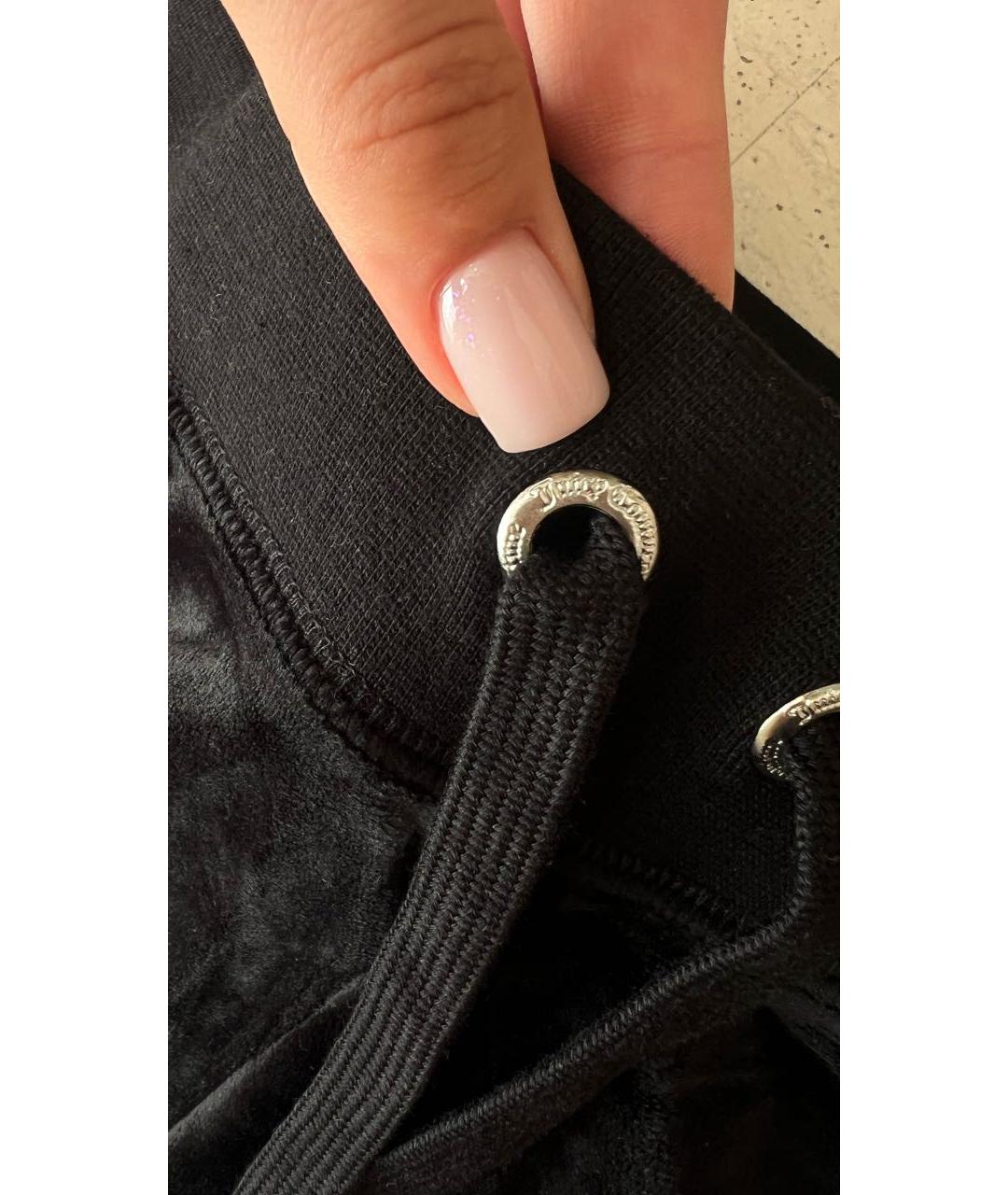 JUICY COUTURE Черные полиэстеровые спортивные брюки и шорты, фото 8