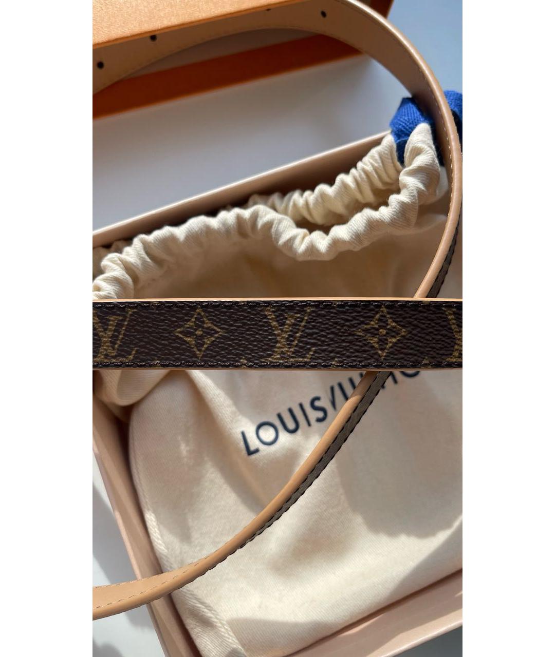 LOUIS VUITTON Коричневый ремень, фото 5