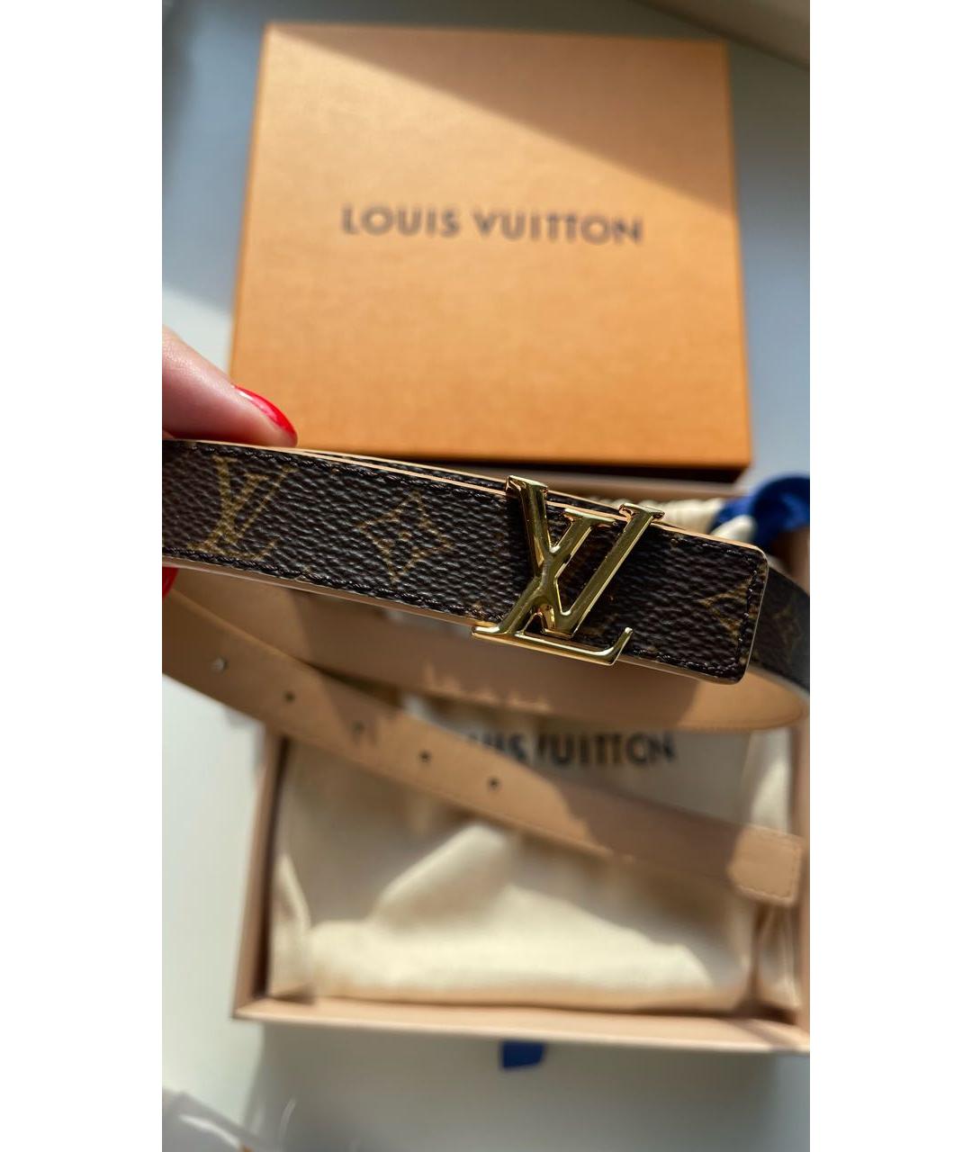 LOUIS VUITTON Коричневый ремень, фото 9