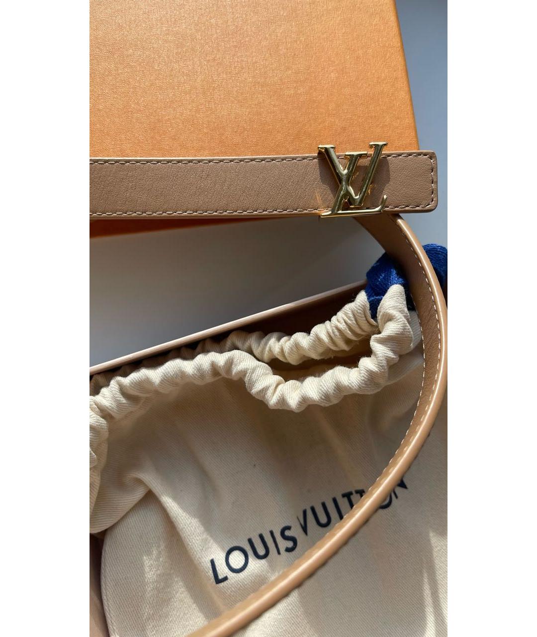 LOUIS VUITTON Коричневый ремень, фото 4