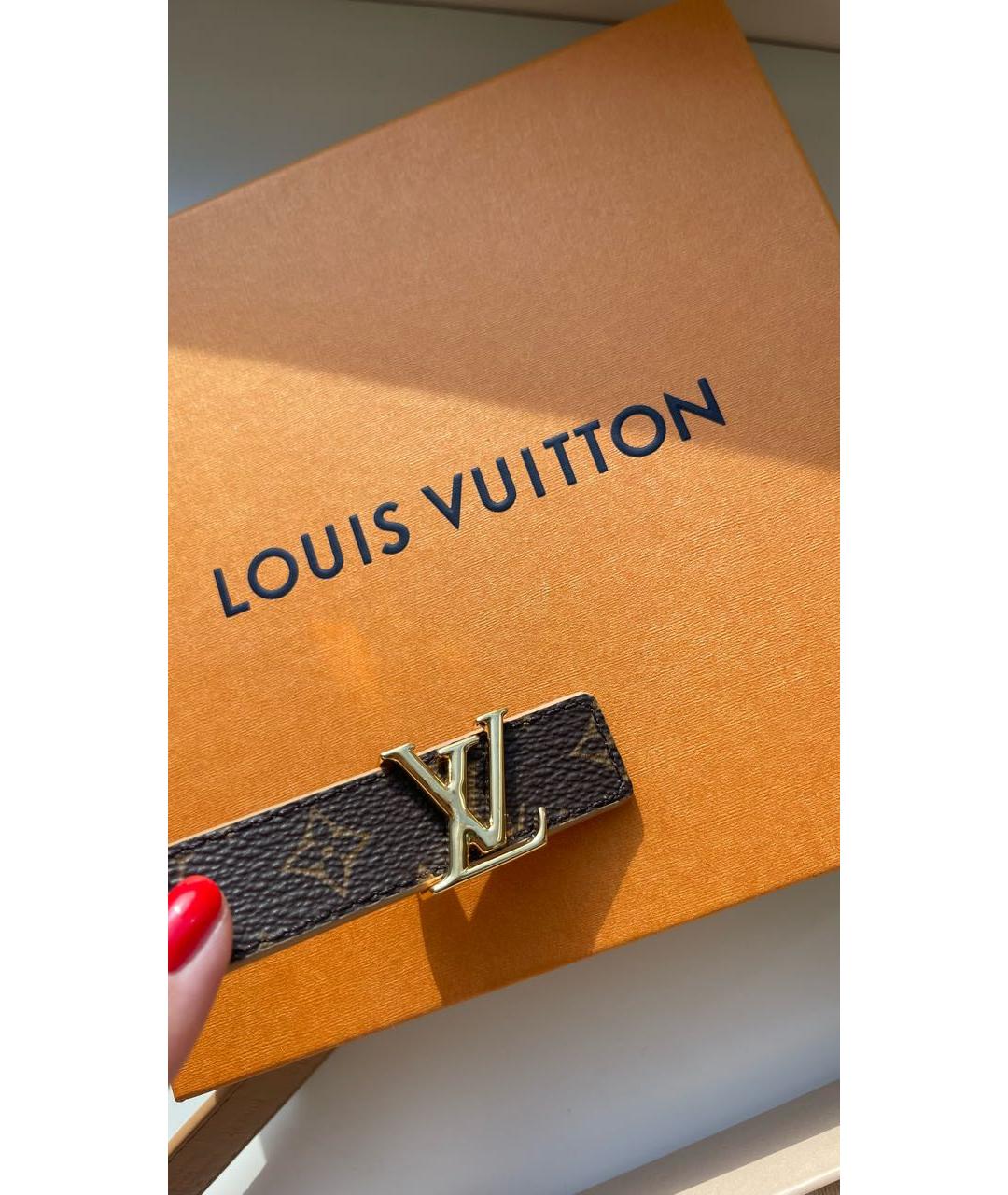 LOUIS VUITTON Коричневый ремень, фото 2