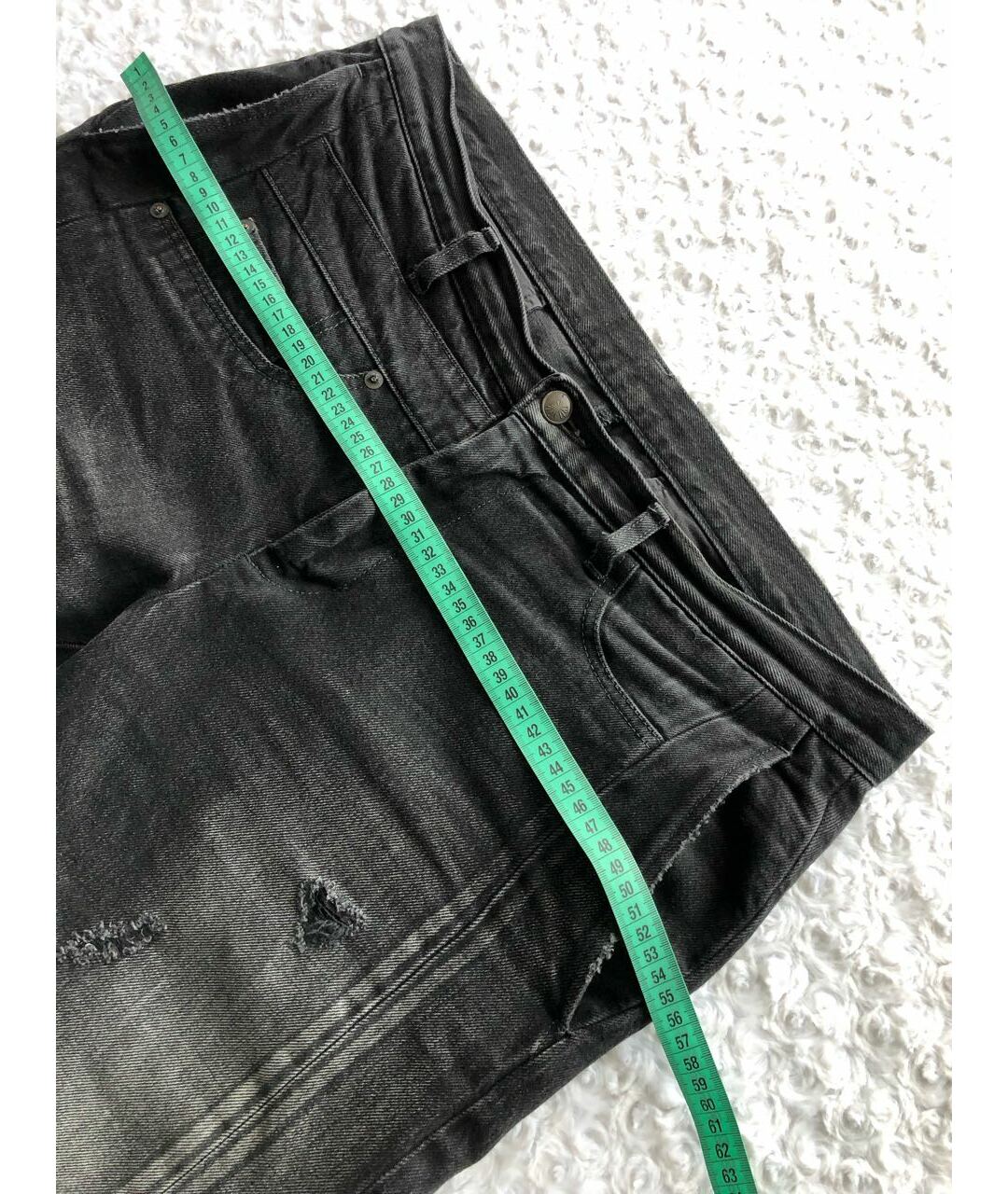 MAISON MIHARA YASUHIRO Черные хлопковые джинсы скинни, фото 6