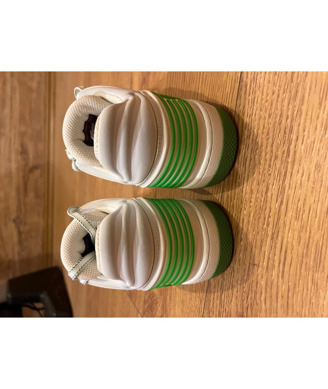 GUCCI Белые кожаные кеды, фото 4