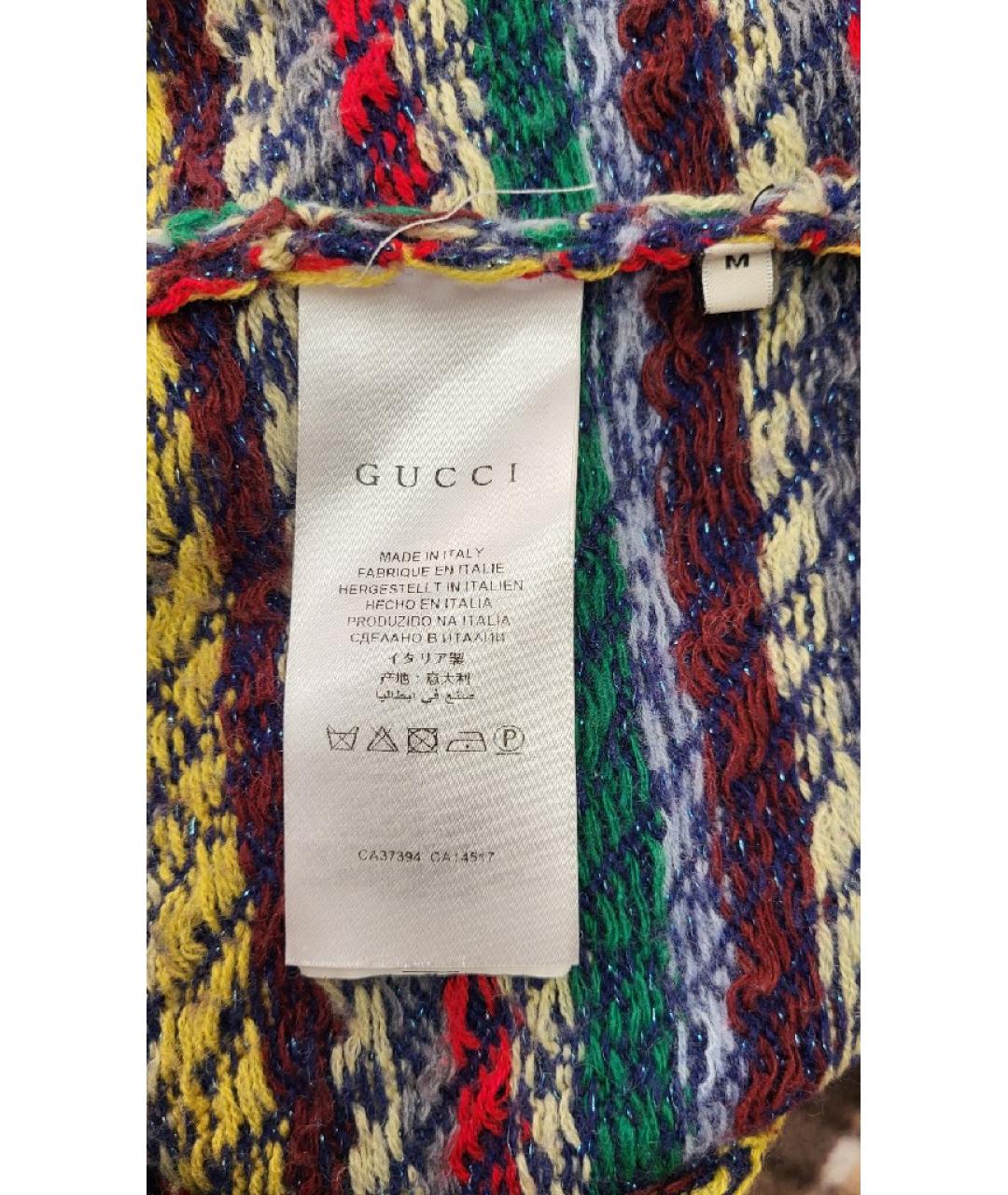 GUCCI Мульти шерстяной кардиган, фото 6