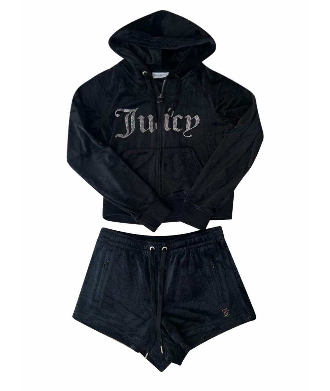 JUICY COUTURE Черный велюровый спортивные костюмы, фото 1