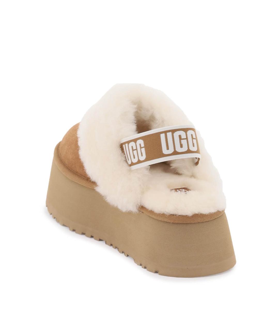 UGG AUSTRALIA Бежевые замшевые сандалии, фото 4
