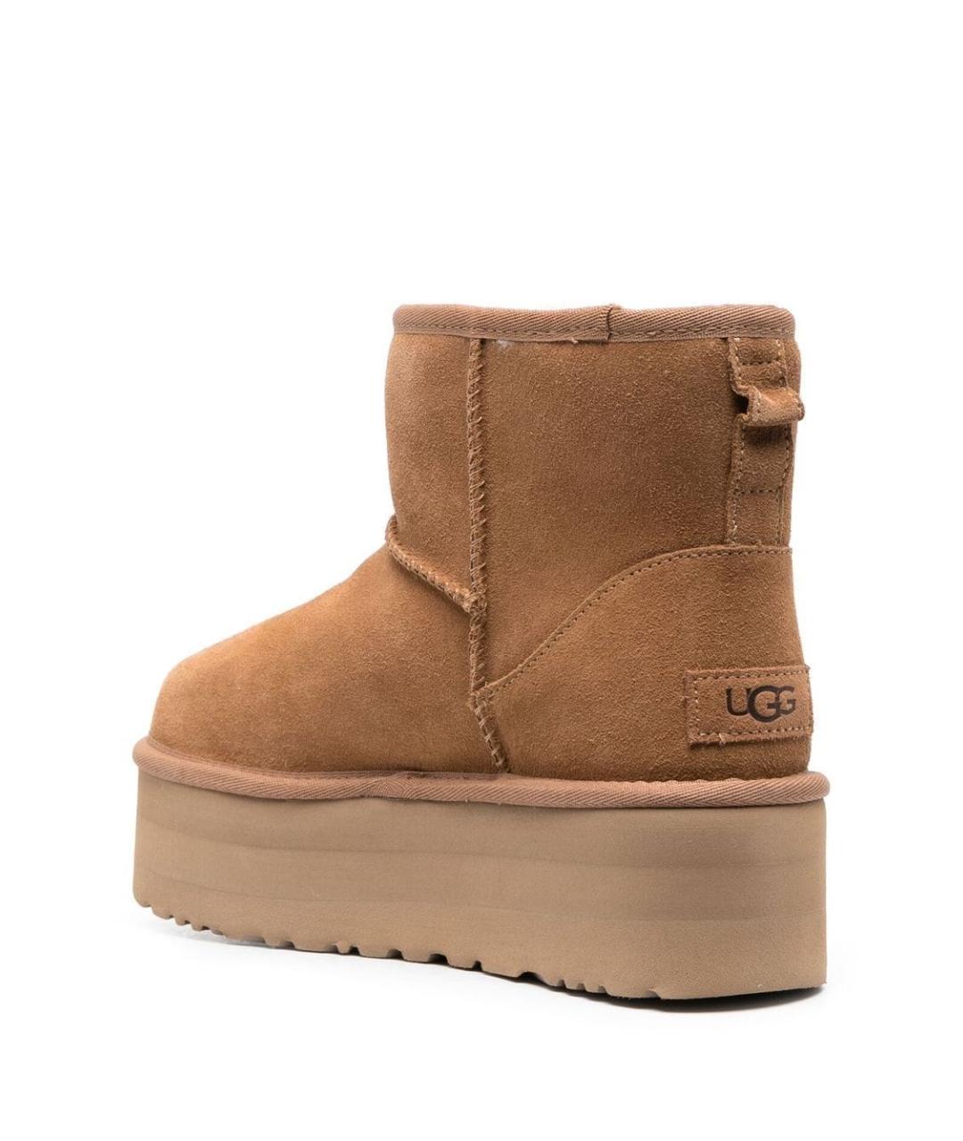 UGG AUSTRALIA Бежевые замшевые ботинки, фото 3