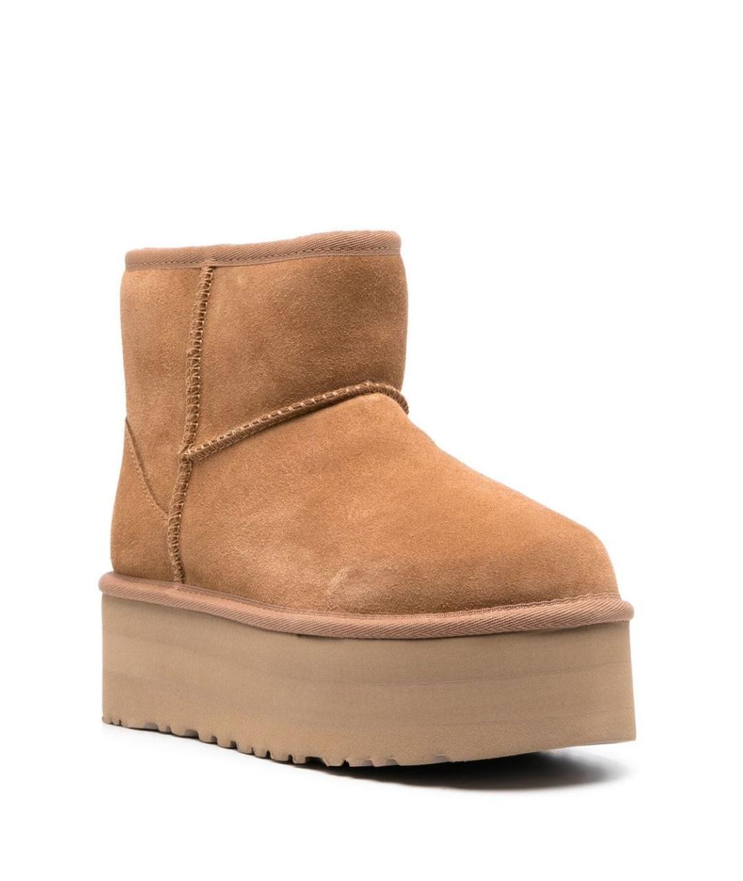 UGG AUSTRALIA Бежевые замшевые ботинки, фото 2