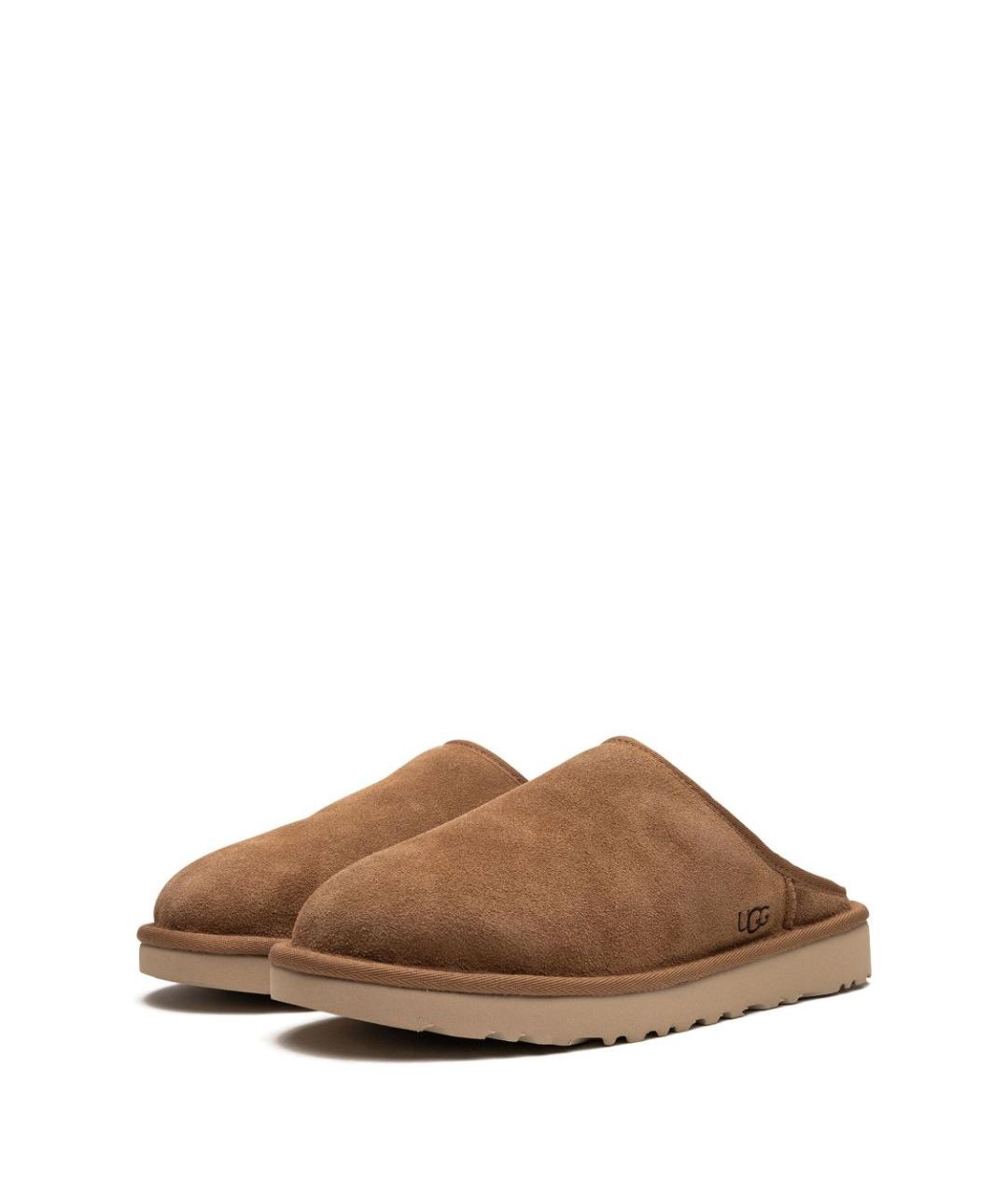 UGG AUSTRALIA Бежевые замшевые шлепанцы, фото 2