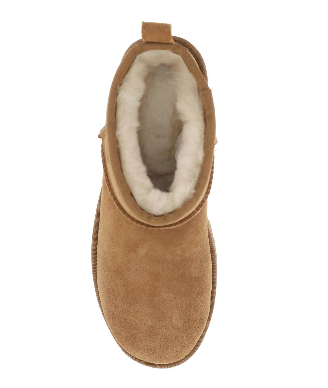UGG AUSTRALIA Бежевые кожаные ботинки, фото 2