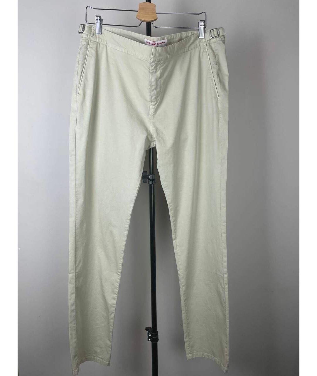 ORLEBAR BROWN Бежевые хлопковые классические брюки, фото 2
